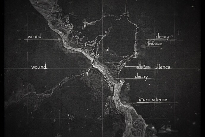 Un mapa de una costa que solo existe como potencial