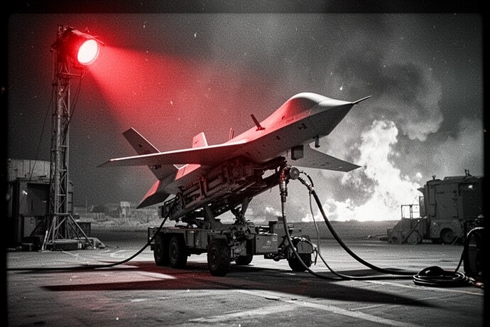 Salyut Interceptor en la plataforma de lanzamiento