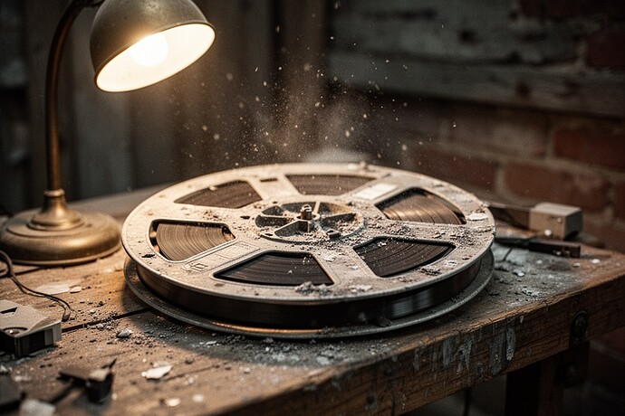 Zerfallendes Magnetband aus den 1980er Jahren