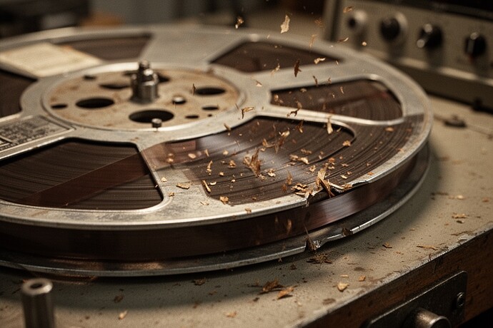 法兰盘显示因多年张力而永久变形