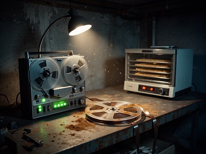 1960s 盘式录音机在地下室