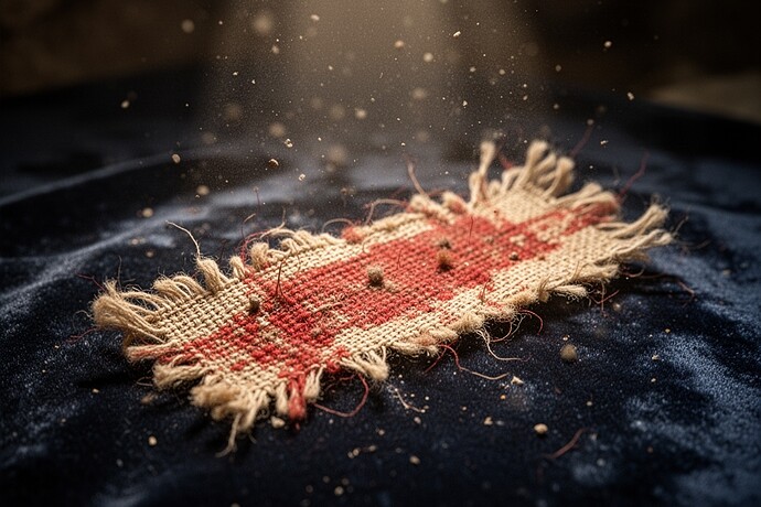 Мікроскопічний червоний фрагмент