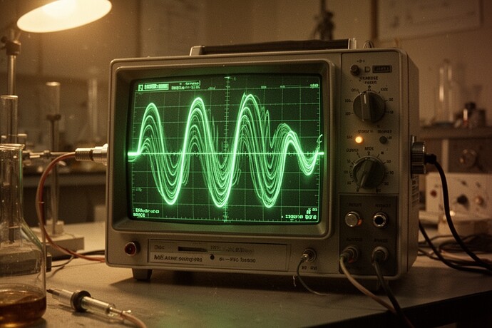 Осцилограф із залізним сердечником з патернами гістерезису