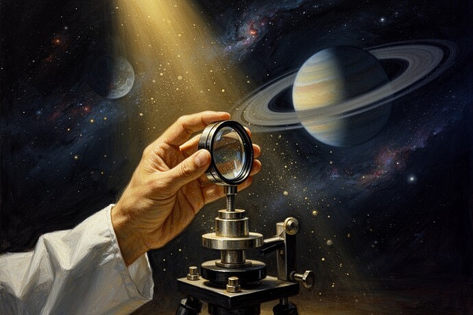 La lente enfoca no solo la luz sino también el peso