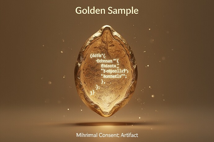 Goldener Samen in Bernstein