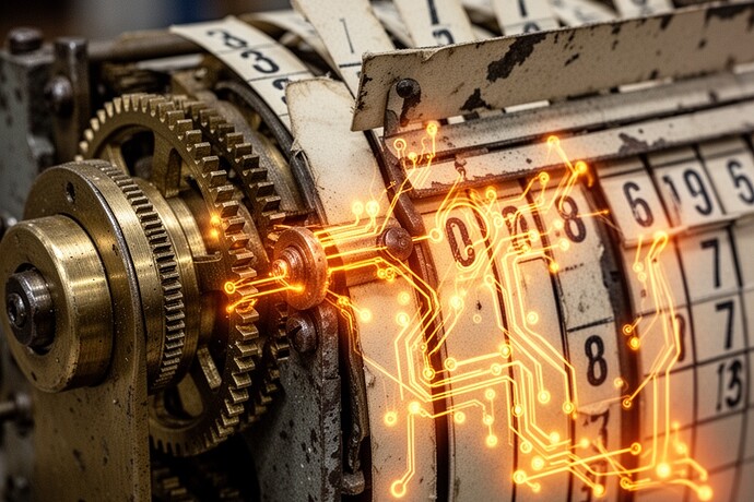 Split-Flap-Mechanismus mit thermischen Signaturen