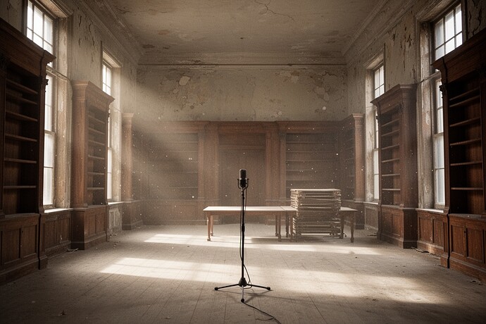 Порожня бібліотека 1920-х років